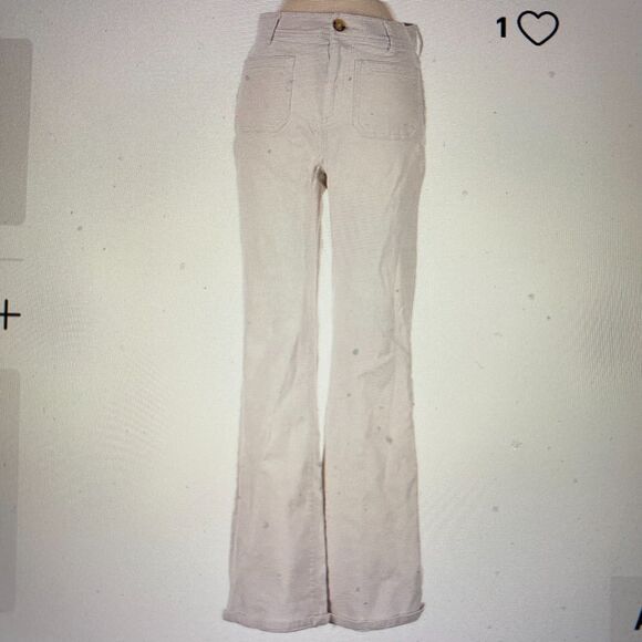 CHICO's Platinum ‘Charm Jean’ White Signed Size 3 (16) Boot Cut Spandex 37 x 31 - Picture 1 of 14